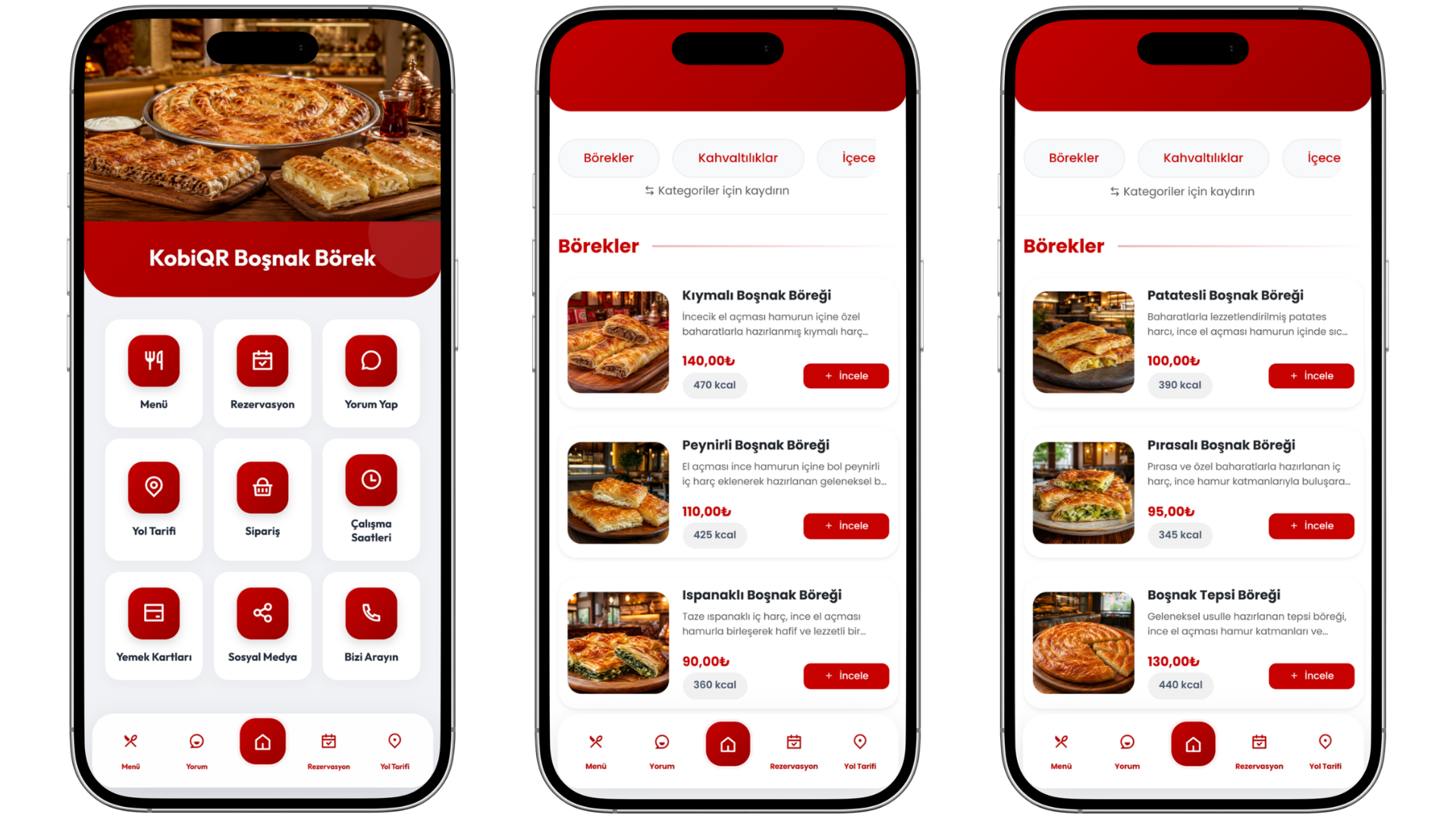 Boşnak Börekçi QR Menü Web Sitesi kapak görseli