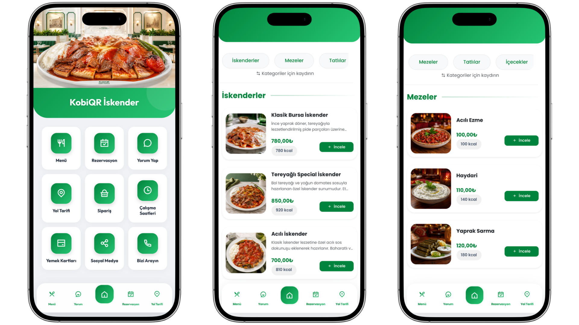 Bursa İskender Kebap QR Menü Web Sitesi kapak görseli